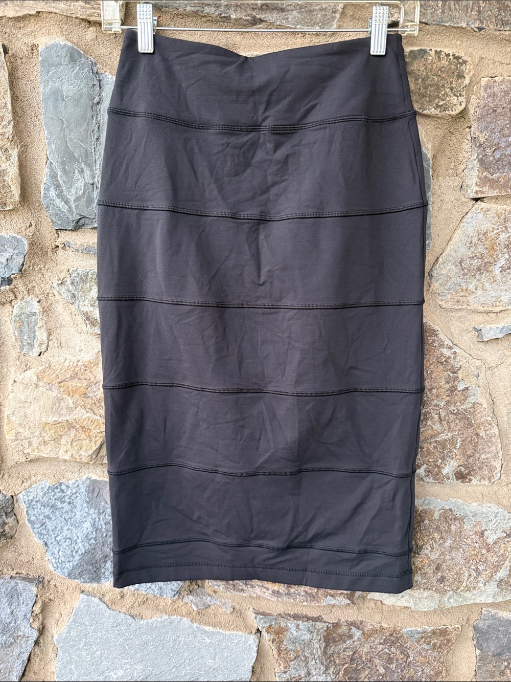 Lululemon Athletica 'Yoga Over' Long Paneled Skirt in Black Size 6